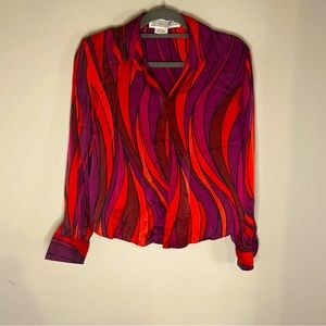 Beautiful vintage 100% silk top